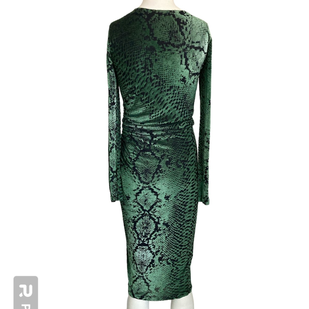 Fuzzi Shimmering Snakeskin Snake Python Print Lon… - image 3